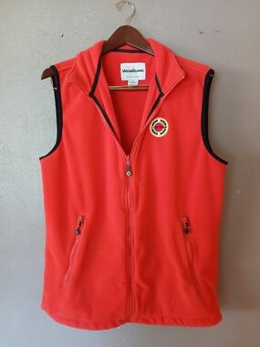 WearGuard Men's Red Fleece Vest - Zip Front Medium